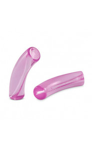 Acrylic Tube bead 33x8mm Purple